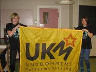 Ylva Øyen Brandtsegg og Ida Vesterheim Haugum fra UKM-komiteen