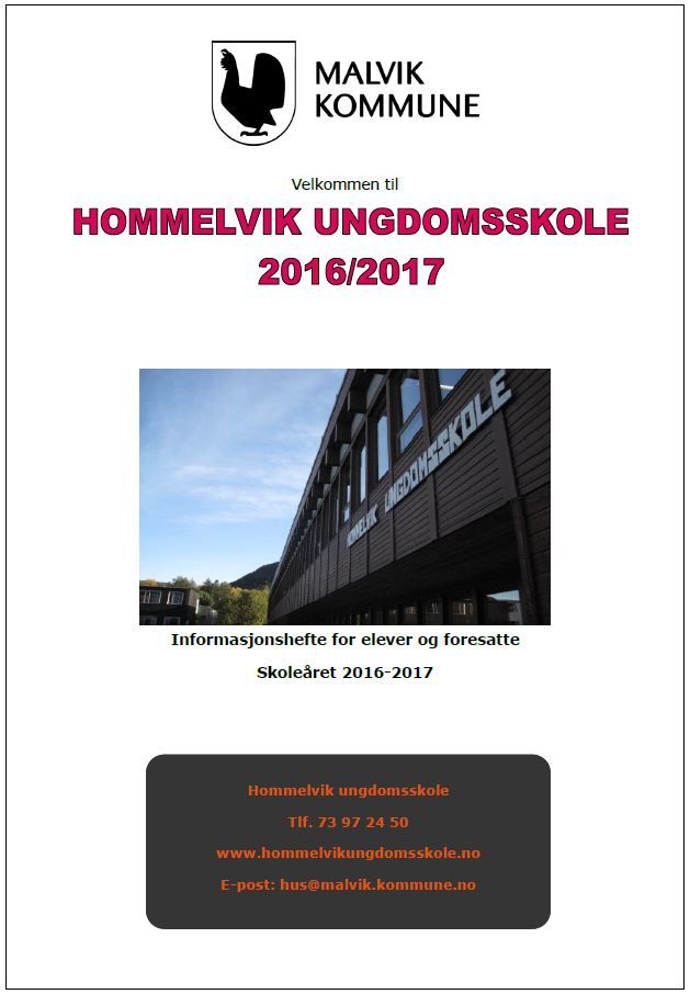 Forsidebilde informasjonshefte 2016 - 2017 Forsidebilde informasjonshefte 2016 - 2017
