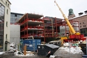 Byggeplassen 4. mars 2009. (Foto Riksscenen/JLE)