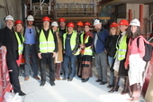 På omvisning etter Riksscenerådseminaret torsdag. (Foto: Riksscenen)