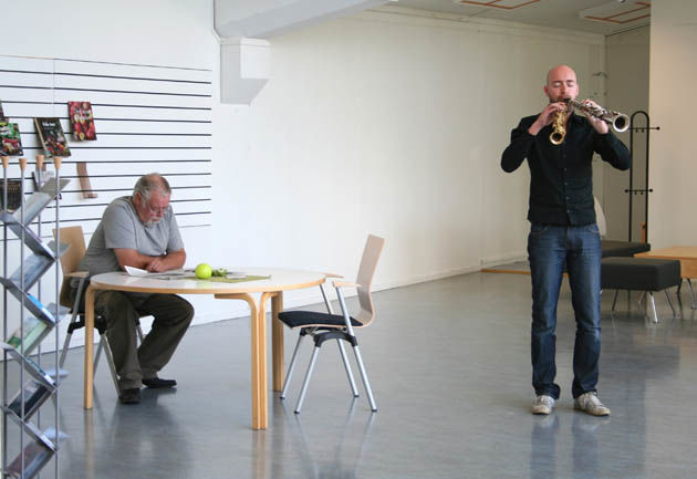 Jazzmusiker Eirik Hegdal åpner Litteraturhus Nord-Trøndelag Jazzmusiker Eirik Hegdal åpner Litteraturhus Nord-Trøndelag