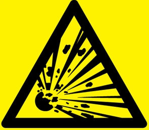 Sprengstoff advarsel Sprengstoff advarsel