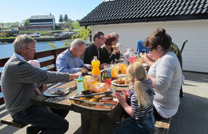 Grilling på Herdla før toradartreffet på Askøy