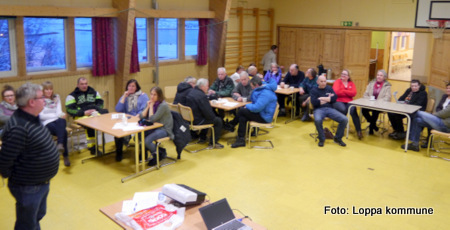 Folkemøte med Vestre Loppas befolkning