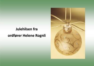 Julehilsen fra ordfører Helene Rognli