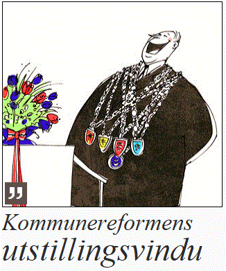 Glad taler med overskrift