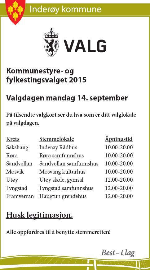 Valgslokaler 2015
