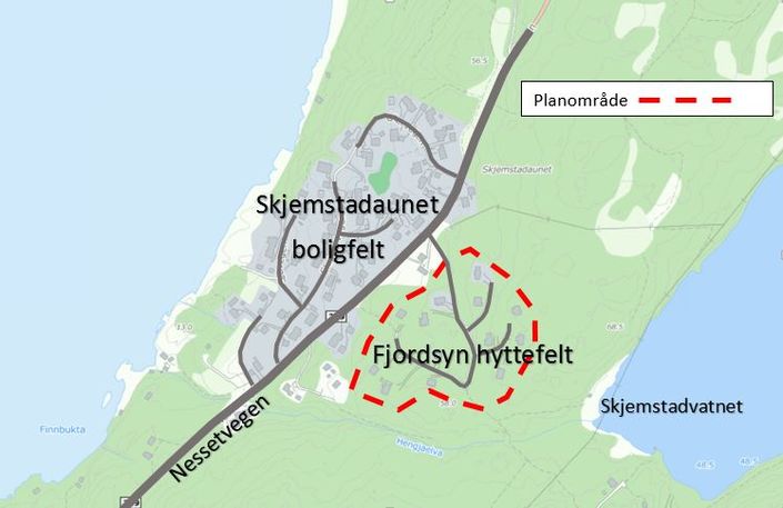 Skjemstadaunet hyttefelt Skjemstadaunet hyttefelt