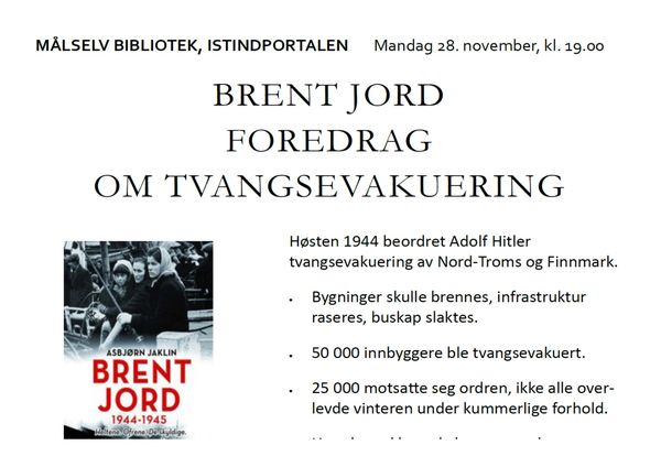 Brent jord - foredrag