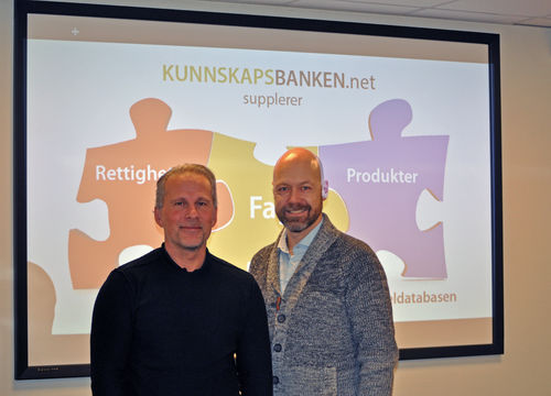 Vegard Forøy og Morten Flatebø, henholdsvis prosjektleder og redaktør for Kunnskapsbanken.net