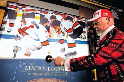 Pic of ice lucky loonie