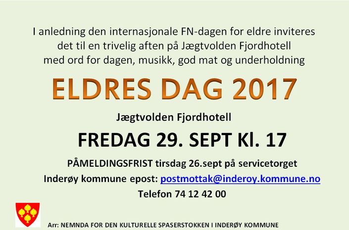 Eldres dag 2017 Eldres dag 2017