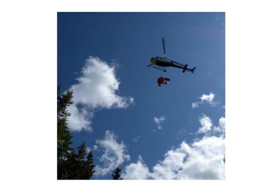 Skoggjødsling med helikopter
