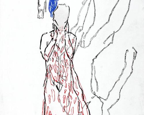 Talking, smiling, falling (68x100)
