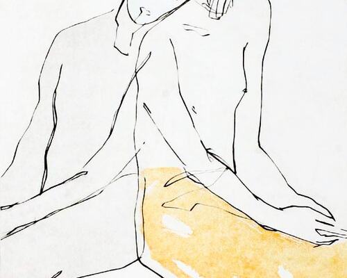 Seated couple (51x76)
