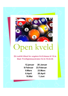 Open kveld plakat 2018