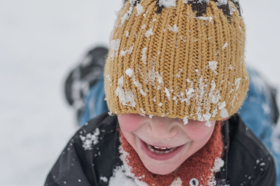 Foto: Ragnar Hegre-Joramo barn i snøen