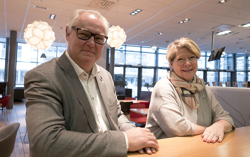 Rådmann i Oppegård Lars Henrik Bøhler og konstituert rådmann i Ski Jane Short Aurlien. Rådmann i Oppegård Lars Henrik Bøhler og konstituert rådmann i Ski Jane Short Aurlien.