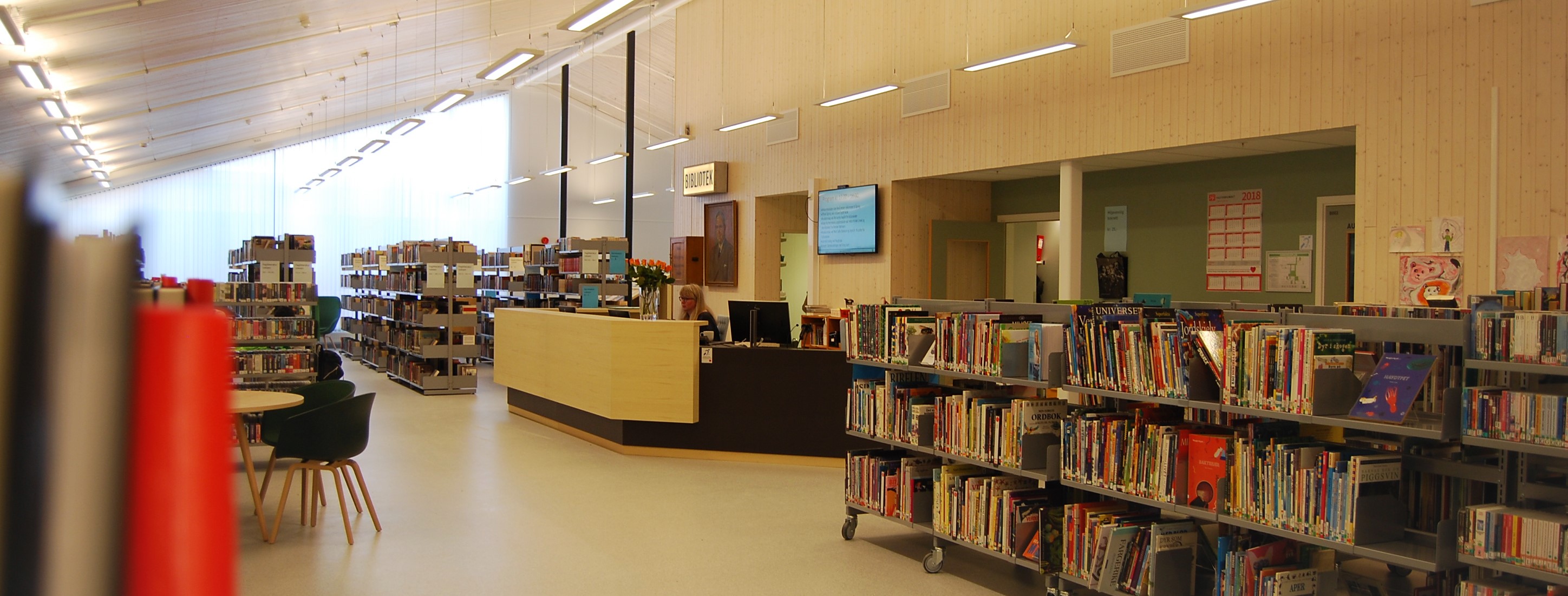 Bilde av Hommelvik bibliotek - interiør