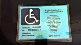 Parkeringskort for forflytningshemmede