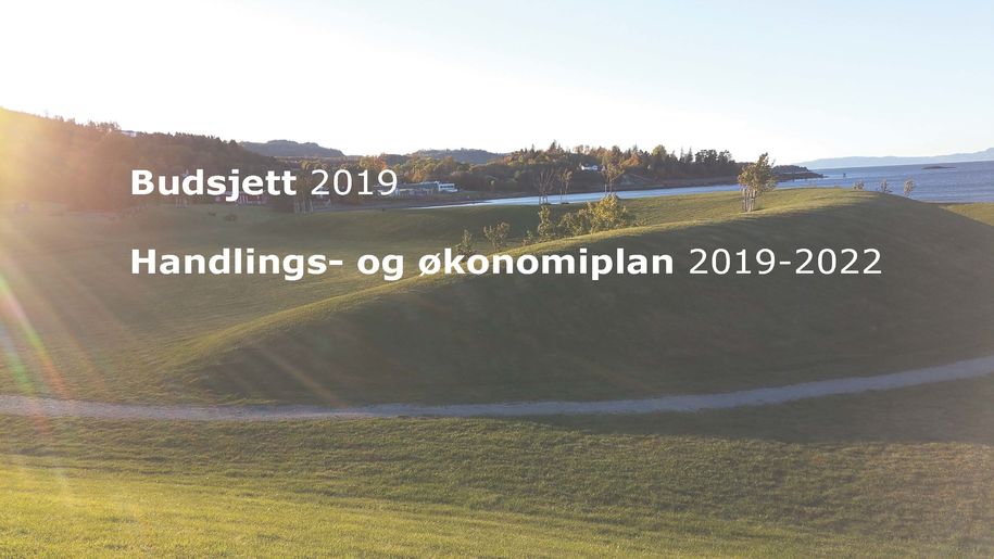 Forsidebilde av rådmannens forslag til budsjett- og økonomiplan