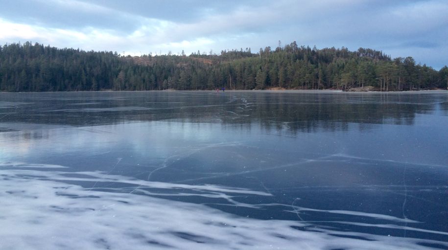 Stavsjøen islagt