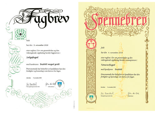 Fagbrev på jobb