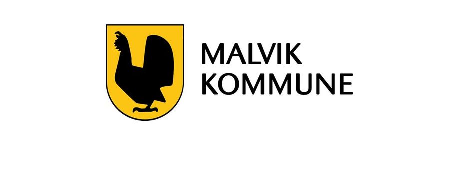 Malvik kommune - kommunevåpen - farge på hvit bakgrunn