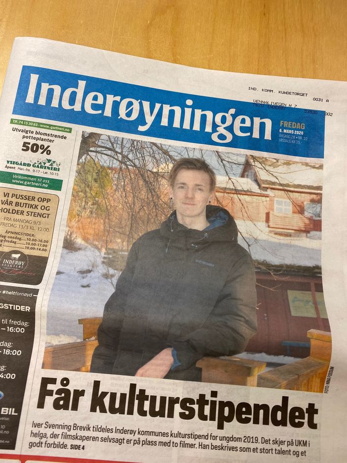 Kulturstipend for ungdom 2019_Inderøyningen
