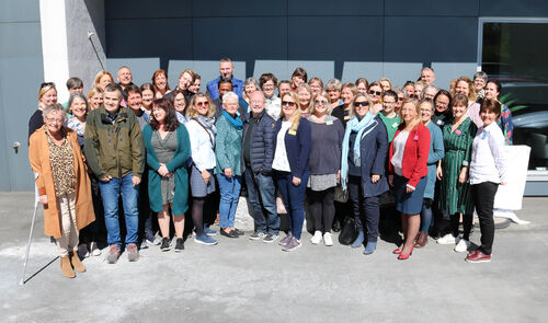 Fellesbilde fra rådgiversamlingen i Asker, 2019. Foto: Roy-M. Østerbøl. Gruppebilde av NKDBs rådgivere.