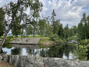 Skog og vann, badedammen i Lillehammer