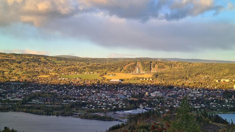 Oversiktsbilde over Lillehammer