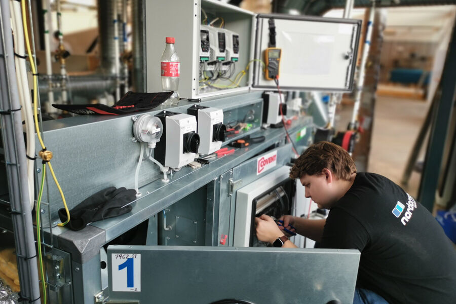 Ventilasjonsriggen på kuben. Foto: Thor lexow