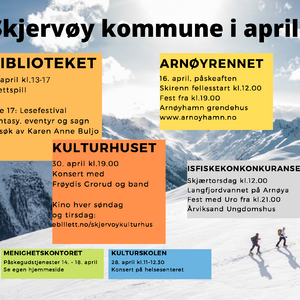 Dette skjer på Skjervøy i april