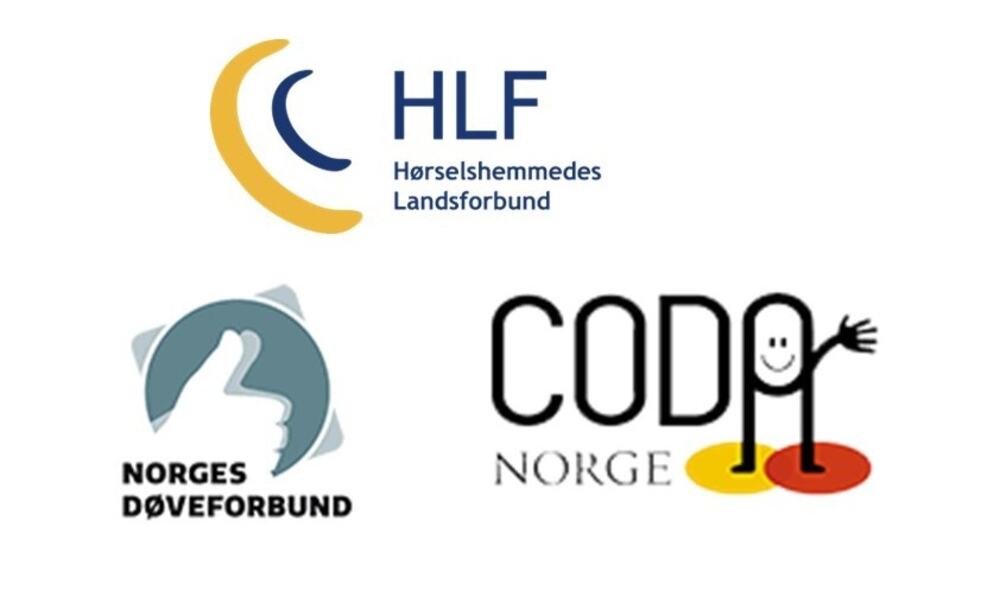 Logoer til interesseorganisasjoner for hørselshemmede