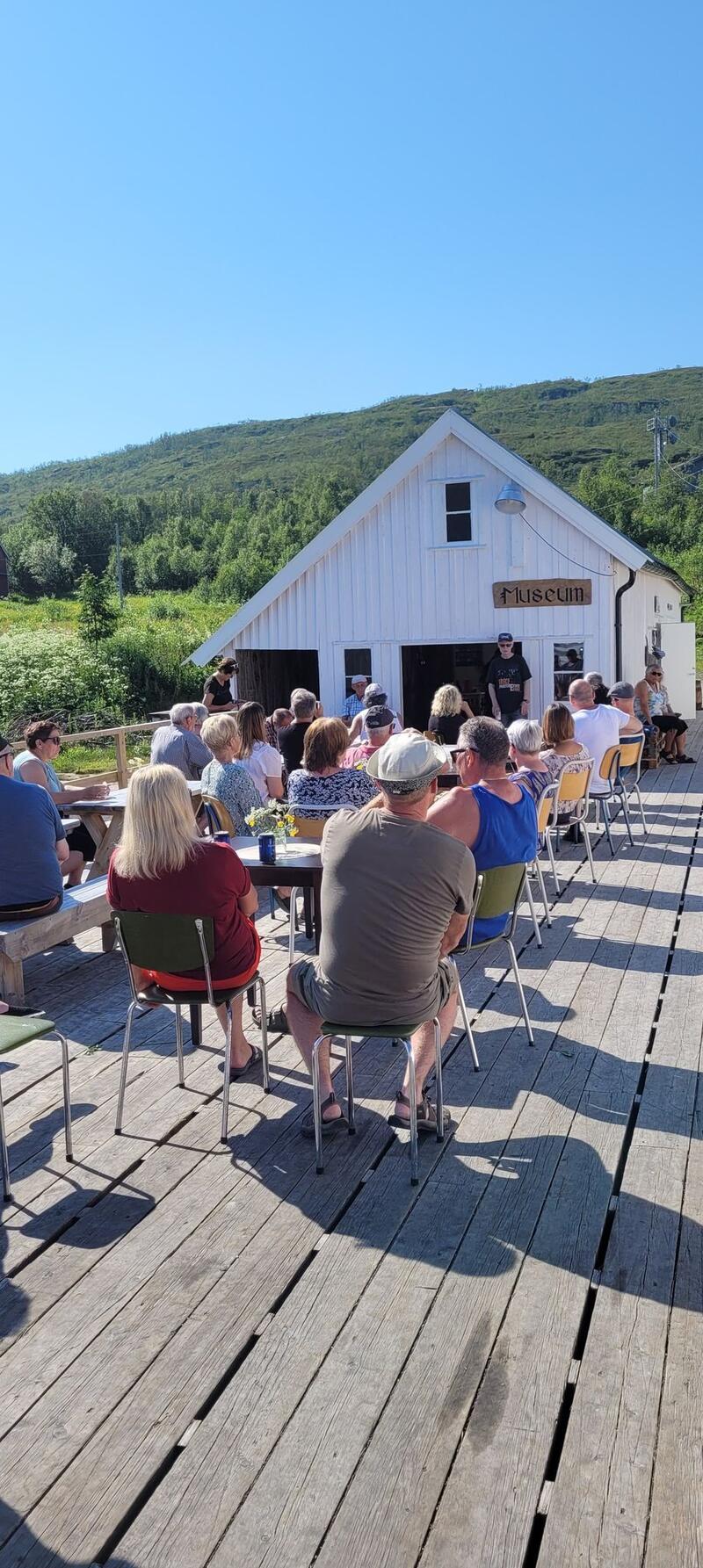 Åpning av museum på Vorterøy i strålende sommervær Åpning av museum på Vorterøy i strålende sommervær