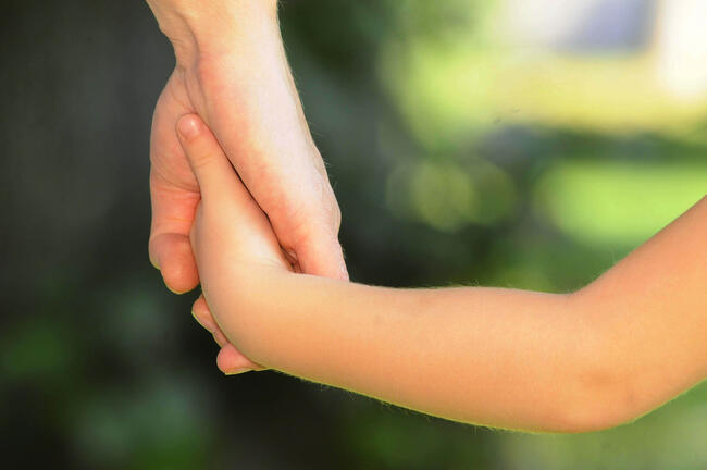 40602984-child-and-mother-holding-hands