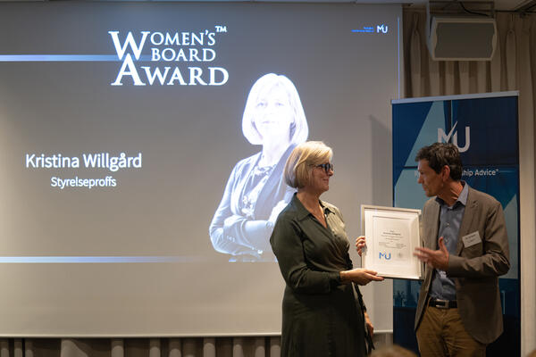 Kristina W award from School of Economics