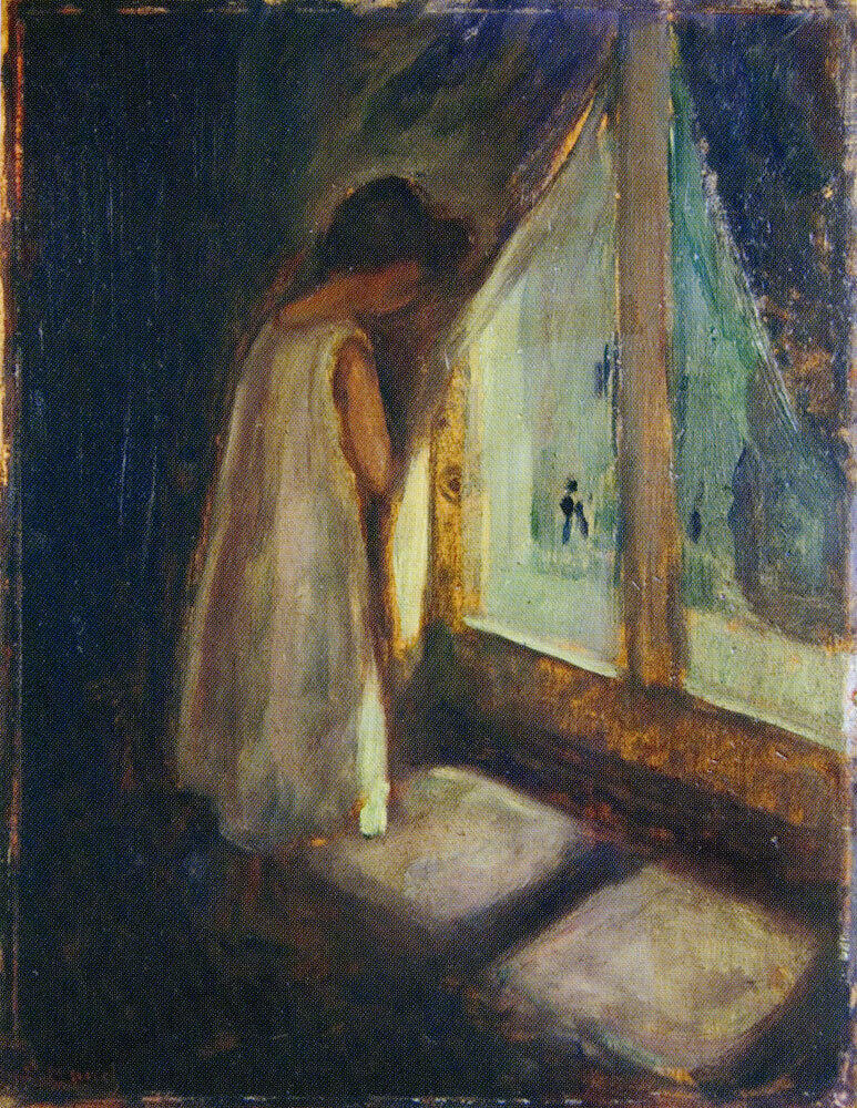 Pike ved vinduet - E. Munch