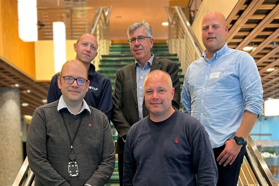 Deler av styret i Kulvent. Bak: Einar Gulbrandsen, Henning Friis og Kristoffer Borge. Foran: Espen Rønning og Thomas Bergersen.