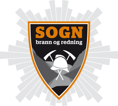 Sogn brann og redning logo farge med stjerne