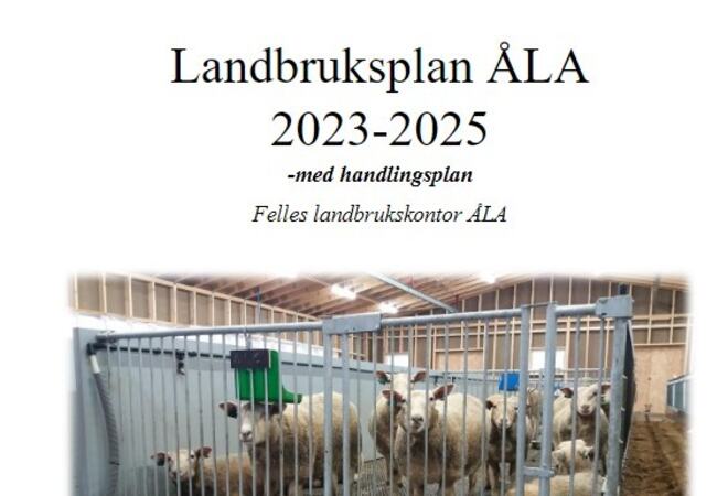 Landbruksplanen ÅLA 2023-2025