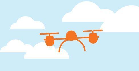 Illustrasjon drone, fra Luftfartstilsynet
