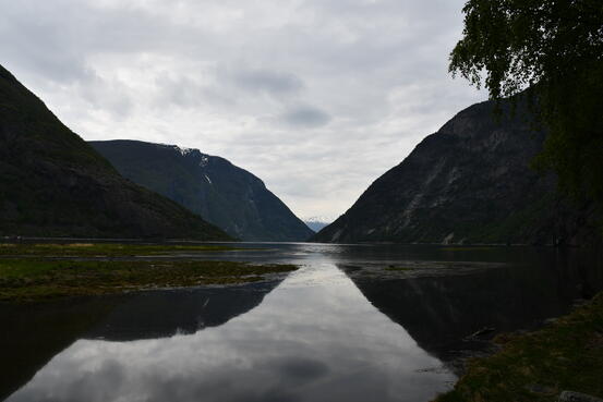 Lærdalsfjorden. Illustrasjonsfoto.