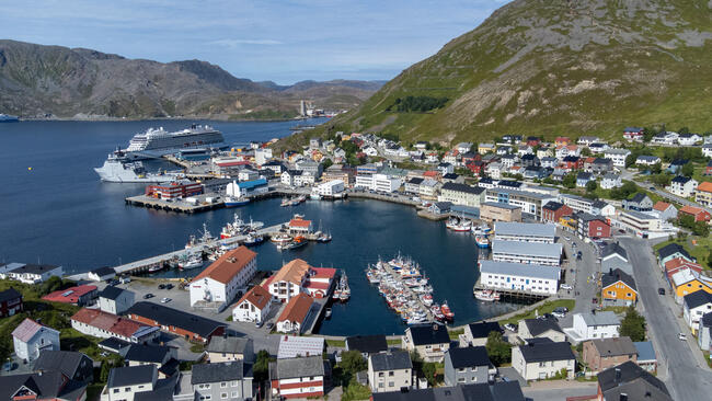 Indre havn i Honningsvåg