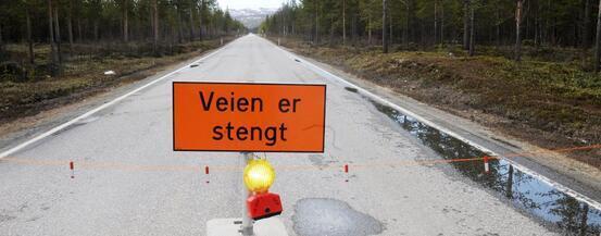 Stengt vei