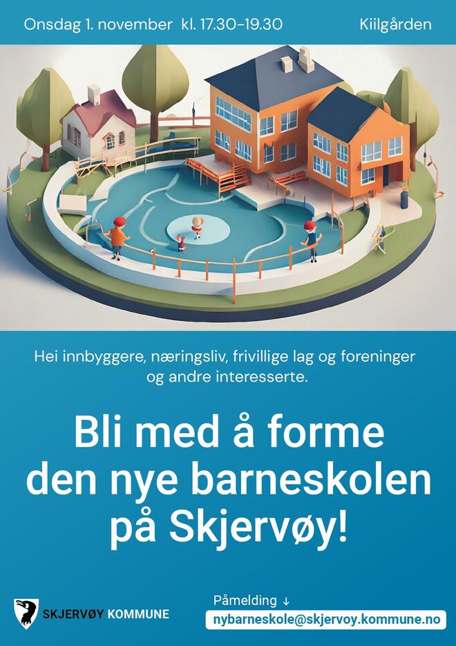 Invitasjon til å forme den nye barneskolen på Skjervøy