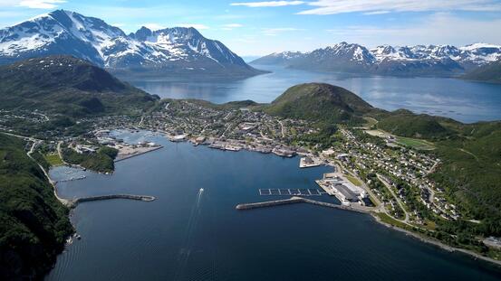 Oversiktsbilde av Skjervøy
