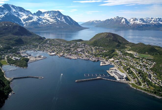 Oversiktsbilde av Skjervøy