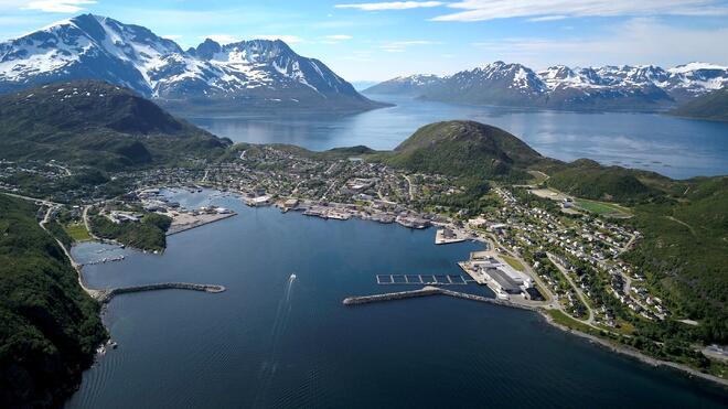 Oversiktsbilde av Skjervøy